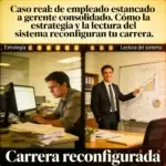 Caso real: de empleado estancado a gerente consolidado. Cómo la estrategia y la lectura del sistema reconfiguran tu carrera.